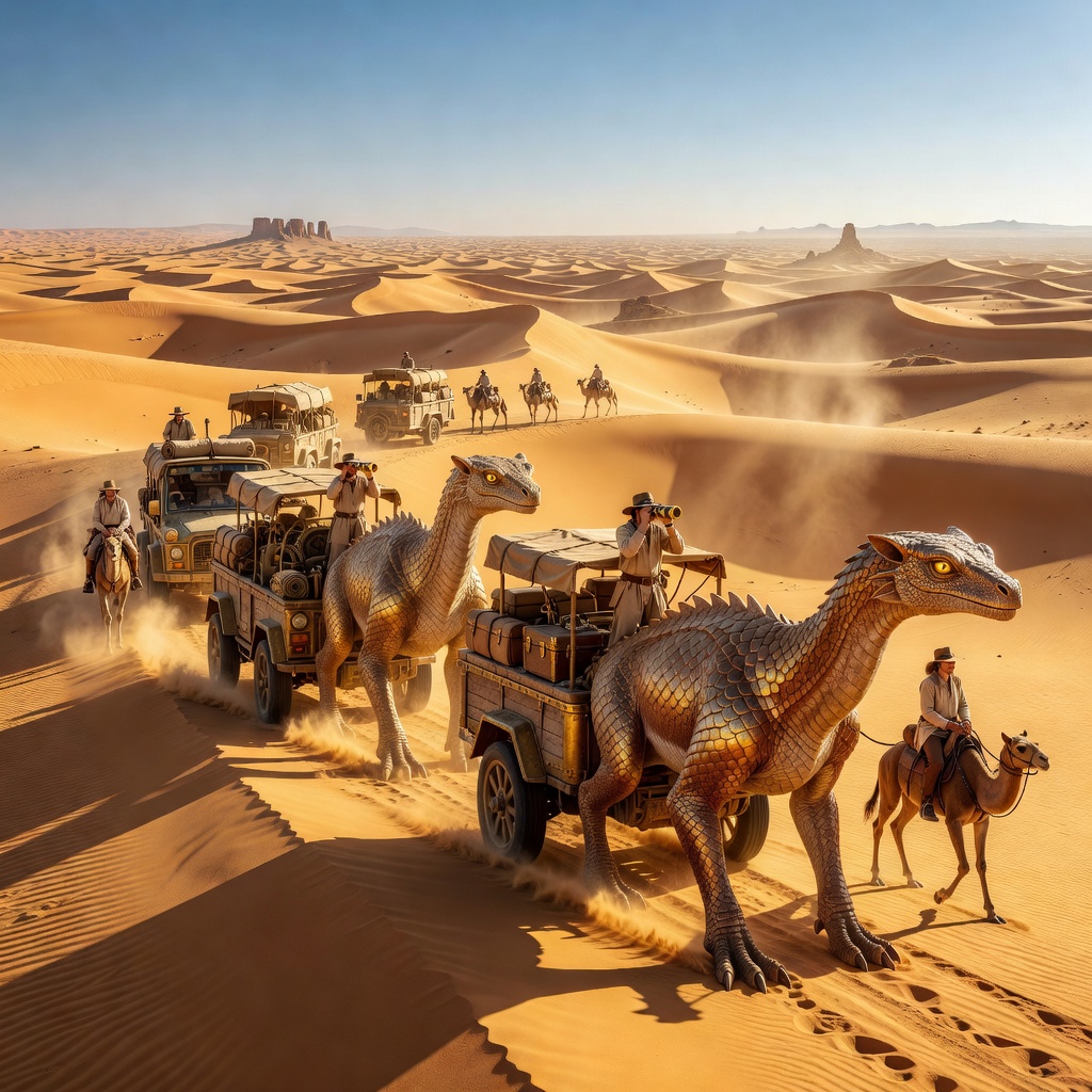 Vast Desert Wilderness Fantasy Safari